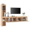 Meubles TV 4 pcs Bois massif de pin 