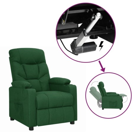 Fauteuil Vert foncé Tissu 