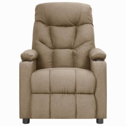 Fauteuil Taupe Tissu 