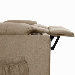 Fauteuil Taupe Tissu 