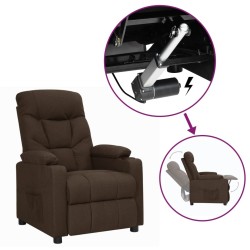 Fauteuil Marron foncé Tissu 