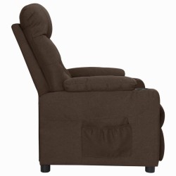 Fauteuil Marron foncé Tissu 