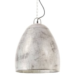 Lampe suspendue industrielle 25 W Argenté Rond 42 cm E27 