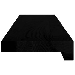 Appuis de fenêtre 2 pcs marron foncé bois de chêne massif 