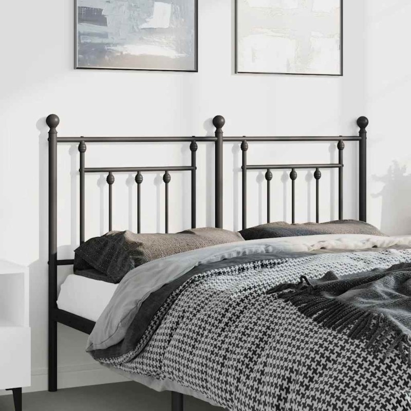 Tête de lit métal noir 135 cm Tête de lit métal noir 135 cm