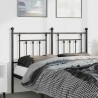 Tête de lit métal noir 135 cm 