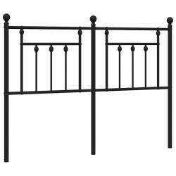 Tête de lit métal noir 135 cm 