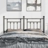Tête de lit métal noir 135 cm 