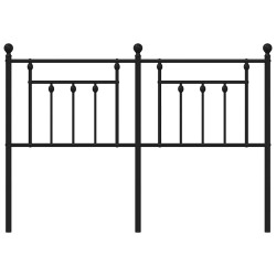 Tête de lit métal noir 135 cm 