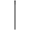 Tête de lit métal noir 135 cm 