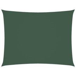 Voile de parasol tissu oxford rectangulaire 3x4 m vert foncé 