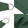 Voile de parasol tissu oxford rectangulaire 3x4 m vert foncé 