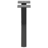 Pieds de table basse en forme de X, 2 pièces, anthracite, 30 x (30-31) cm, acier 