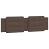 Coussin de tête de lit marron 180 cm similicuir 