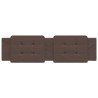 Coussin de tête de lit marron 180 cm similicuir 