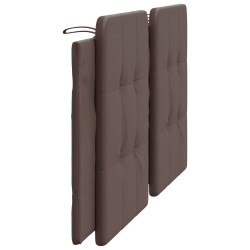 Coussin de tête de lit marron 180 cm similicuir 