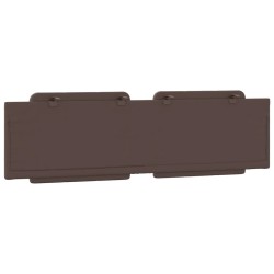 Coussin de tête de lit marron 180 cm similicuir 