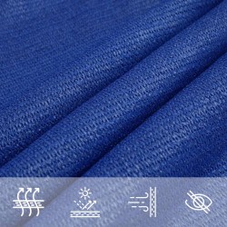 Voile d'ombrage 160 g/m² carré bleu 4,5x4,5 m PEHD 