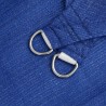 Voile d'ombrage 160 g/m² carré bleu 4,5x4,5 m PEHD 