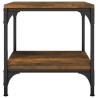 Table d'appoint Chêne fumé 40x40x40 cm Bois d'ingénierie 