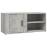 Meuble TV Gris béton 80x31,5x36 cm Bois d'ingénierie 