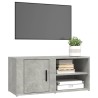Meuble TV Gris béton 80x31,5x36 cm Bois d'ingénierie 