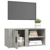 Meuble TV Gris béton 80x31,5x36 cm Bois d'ingénierie 