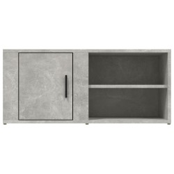 Meuble TV Gris béton 80x31,5x36 cm Bois d'ingénierie 