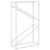 Portant de bois chauffage blanc 60x25x100 cm 