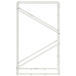 Portant de bois chauffage blanc 60x25x100 cm 