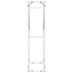 Portant de bois chauffage blanc 60x25x100 cm 