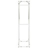 Portant de bois chauffage blanc 60x25x100 cm 