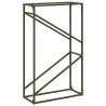 Portant de bois chauffage vert olive 60x25x100 cm 