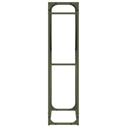 Portant de bois chauffage vert olive 60x25x100 cm 