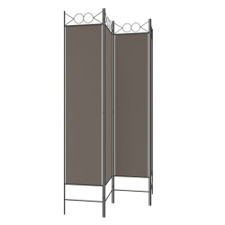 Cloison de séparation 4 panneaux Anthracite 160x200 cm Tissu 