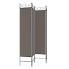 Cloison de séparation 4 panneaux Anthracite 160x200 cm Tissu 