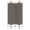 Cloison de séparation 4 panneaux Anthracite 160x200 cm Tissu 