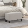 Banc Gris clair 70x35x41 cm Tissu microfibre 