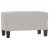 Banc Gris clair 70x35x41 cm Tissu microfibre 