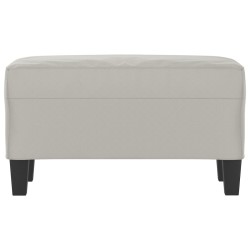 Banc Gris clair 70x35x41 cm Tissu microfibre 