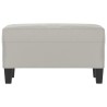 Banc Gris clair 70x35x41 cm Tissu microfibre 