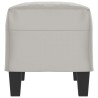 Banc Gris clair 70x35x41 cm Tissu microfibre 