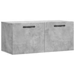 Armoire murale gris béton 80x36,5x35 cm bois d'ingénierie 