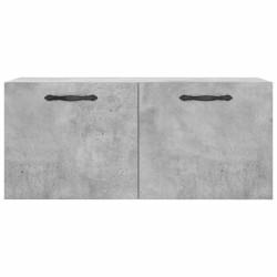 Armoire murale gris béton 80x36,5x35 cm bois d'ingénierie 