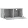 Armoire murale gris béton 80x36,5x35 cm bois d'ingénierie 