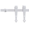 Kit mini de porte d'armoire coulissante Acier au carbone Blanc 