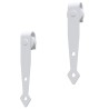 Kit mini de porte d'armoire coulissante Acier au carbone Blanc 