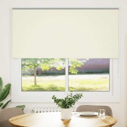 Store enrouleur occultant blanc cassé 165x175 cm largeur tissu 