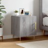 Table de chevet sonoma gris 40x40x50 cm bois d'ingénierie 