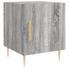 Table de chevet sonoma gris 40x40x50 cm bois d'ingénierie 
